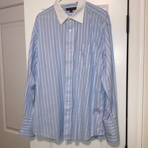 Classic Vintage Hickey Freeman French Cuff LG 17.5/34 FREE CUFF LINKS INCLUDED